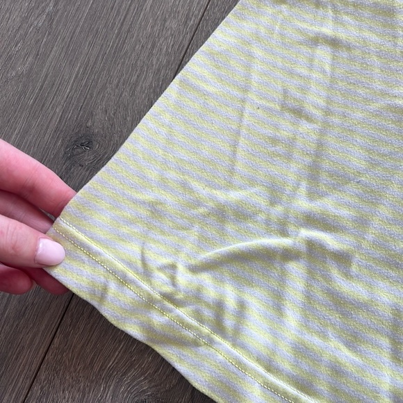 Lululemon Yellow Striped Racerback Tank Top Size Small - Picture 2 of 6